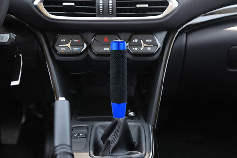 Long Shift Knob Weighted Shifter Handle Aluminum Alloy Leather Gear Stick Extension Transmissions Shifting Lever Fit Most Manual Automatic Cars Tr...