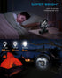 Portable Camping Fan, Small Tent Fan with Hanging Hook, 40 Working Hours Rechargeable USB Battery Fan with LED Lights for Desk, Bedroom, Travel & ...