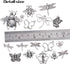 100g(30-80pcs) Mixed Insect Charms Bee Butterfly Dragonfly Charms Pendants Craft Supplies for Earrings Necklace Bracelet Jewellery DIY,5-50mm...