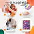 7Pcs Split Cup Flower Pour Cup Silicone Paint Cup Acrylic Pouring Strainers Set for Paint Pouring Capacity Mixing Cups for DIY Pouring Acrylic Pai...