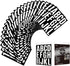 Vinyl Letter Stickers White Letter Number Stickers Kit 318 Pieces 24 Sheets 2 Inch Sticky Mailbox Number Stickers for Bulletin Board, Labeling, Si...