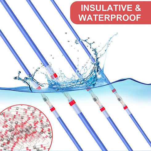 Self-Solder Seal Wire Connectors Kit,Mixed Heat Shrink Tube kit,Waterproof Electrical Wire Terminal Butt for Car Boat Marine Truck(350)...