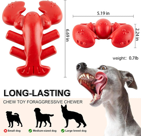Dog Chew Toys, Interactive Dog Toys for Aggressive Chewers, Indestructible Dog Toys for Medium/Large Dogs, Great Gift for Pet...