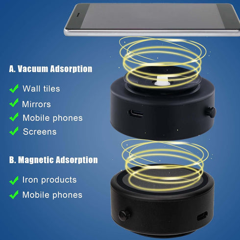 Magnetic Car Suction Cup Phone Holder, 360° Rotation Magnetic Suction Mobile Phone Mount Adjustable Cell Phone Suction Holder for Dashboard Windsh...