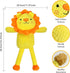 Dog Squeaky Plush Toy, Soft Stuffed Lion Toys with Squeaker & Crinkle Paper, Durable Interactive Chew Pet Supplies for Puppies, Cute Animal Toys f...