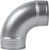 4" Inch 90? Degree Galvanized Steel Duct Elbow - Pressed Industrial Connector Bend - Ventilation Pipe Fitting - Dryer, Exhaust, Extractor Hood Air...