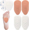 20 Pieces Metatarsal Felt Pads Foot Insert Pads Ball of Foot Cushion for Foot Pain Relief Forefoot and Sole Adhesive Foam Foot Pad for Men and Wom...