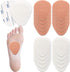 20 Pieces Metatarsal Felt Pads Foot Insert Pads Ball of Foot Cushion for Foot Pain Relief Forefoot and Sole Adhesive Foam Foot Pad for Men and Wom...