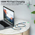 CABLEDECONN USB4 8K Cable 0.8M Thunderbolt 4 Compatible USB 4 Type-c Male to Female Extension Cable Ultra HD 8K@60Hz 100W Charging 40Gbps Data Tra...