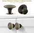 4X Oil Rubbed Cabinet Knobs Antique Bronze Cabinet Hardware Round Vintage Dresser Door Knob Pull Handles 30mm/1.18in for Closet Chest Bathroom Kit...