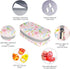 Serfeymi Weekly Travel Pill Organizer 2 Times A Day AM PM Upgraded Rainbow Pill Box 7 Day with Portable Zipper PU Leather Pill Case, Medicine Orga...