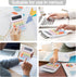 Mechanical Pushbutton Calculator,12 Digit Large LCD Display,Big Buttons Easy to Press,Colorful Candy Calculator,Automatic Sleep,with Battery.for O...