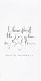 The Cotton & Canvas Co. I Have Found The One Whom My Soul Loves, Song of Solomon 3:4 Scripture, Bible, Religious, Soft and Absorbent Tea Towel, Fl...