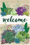 Evergreen Flag Succulent Burlap Spring Garden Flags 12x18 double sided | Small Garden Flags For Outside | Welcome Spring Flag Décor for Yards and ...