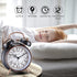Loud Alarm for Deep Sleepers 4'' Retro Twin Bell Alarm Clock with Backlight for Bedroom and Home Decoration(Retro Black)...
