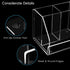 Pen Holder, Clear Pen And Pencil Holder for Desk, Acrylic Desk Organizer with 3 Compartments for Desk Accessories, Pencil Organizer for Home, Offi...