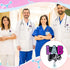 Lab Life Funny Badge Reels Retractable for Nurses Cute Nurse Badge Reel Holder Glitter Teacher Nursing Badge Clip RN CNA LPN Medical Assistant Stu...