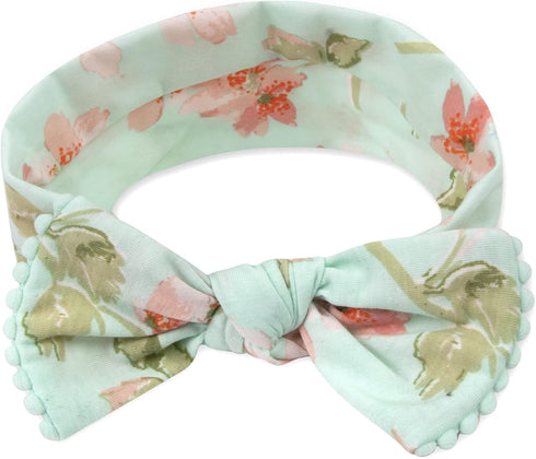Wendy Bellissimo Super Soft Swaddle Receiving Blanket (35x40) with Hat or Headband for Baby Boy or Baby Girl (Aqua)...