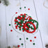 450Pcs10mm Wood Beads for Craft/Christmas Decor Red, Green and White Painted Wooden Beads Hole 3mm, Loose Spacer Beading Supplies for Jewelry Maki...