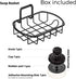 Suction Soap Dish with Hooks - Super Powerful Vacuum Suction Cup Shower Soap Holder - Rustproof Stainless Steel SS304 Soap Basket - Sponge Holder ...