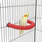 Bird Perches Parrot Cage Perch Rough Surface Perch Stand for Parakeets Budgies Cockatiels Conures Lovebirds (Small (Red)...