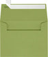 LUXPaper A2 Invitation Envelopes | Peel & Press | 4 3/8" x 5 3/4" | Avocado Green | 70lb. Text | 50 Qty...