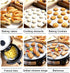 Non-Stick Round Parchment Paper- 6 inch - 100 Eco-Friendly Pack - Baking Paper Liners for Round Cake Pans Circle Cheesecake, Cooking, Air Fryer...