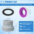 Dreyoo 6 Pack Pool Filter Hose Conversion Kit Compatible with Intex Pools Filter Pump, Hose Conversion Adapters Connects 40mm Hoses to Standard 1 ...