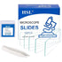 HSL Microscope Slides and Covers,24x24mm Square Cover Glass 100pcs and 50cps Blank Ground Edge Glass Slides for Monocular Binocular Trinocular Mic...
