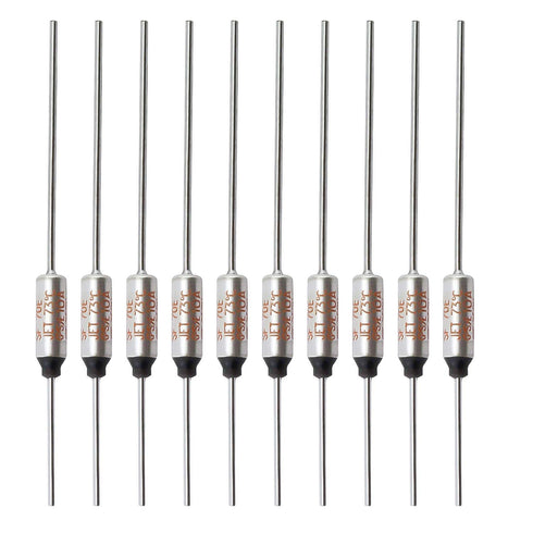 SF70E-73 Degree Metal Thermal Cutoffs Thermal Fuse 10A 250V for Motor Transformer Electric Industrial Home Appliance 10Pcs...