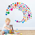 PARLAIM Wall Stickers for Bedroom Living Room, Polka Dot Wall Decals for Kids Boys and Girls (130 Circles)...