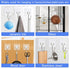 30 Packs Large Adhesive Wall Hooks, Heavy Duty Hold 44lb(Max) Wall Hooks for Hanging, Transparent Waterproof Rustproof Sticky Hooks for Kitchen Ba...