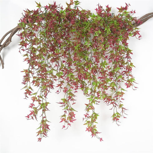 Artificial Hanging Vine, Faux Vines Ivy Leaves Outdoor Fake Hanging Plants Luxuriant Wall Hang Garland Porch Patio Arch Balcony Basket Garden Part...