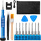 Small Phillips Screwdriver Set,Small Slotted Screwdrivers,Magnetic Repair Tool Kit, 15 Piece Precision Screwdriver Set for Computer,Laptops,Eyegla...