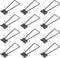 12Pcs Black Easel Back 111mm/4.37"Length Iron Picture Frame Easel Back, Metal Photo Easel Back with Screws for Photo Picture Decorative Frame (Bla...