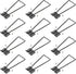 12Pcs Black Easel Back 111mm/4.37"Length Iron Picture Frame Easel Back, Metal Photo Easel Back with Screws for Photo Picture Decorative Frame (Bla...