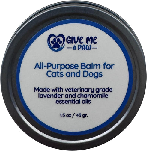All-Purpose Balm for Cats & Dogs 1.5oz/43gr. With Veterinary Grade Chamomile and Lavender Essential Oils, Soothing Salve Aims to Protect & Allevia...