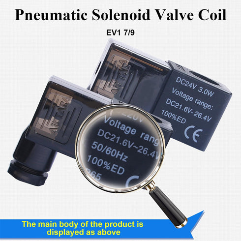 Fielect DC 24V Pneumatic Solenoid Valve Coil Electric Solenoid Air Valve Coil Solenoid Valve Replacement Parts, Solenoid Valve Plug Connector...