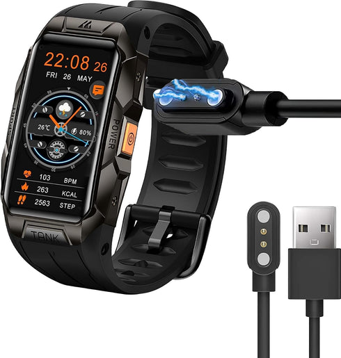 Compatible with AMAZTIM Tank X1 Smart Watch Charger, Magnetic USB Charging Cable Replacement Charger Compatible for AMAZTIM Tank X1 Smart Watch/KO...
