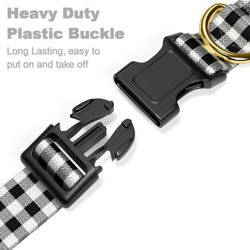 Dog Collar, Adjustable Dog Collars for Medium Dogs, Cute Puppy Collar for Boy and Girl Female Dogs, Soft Heavy Duty Pet Collar with Quick Release ...