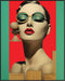 Posterizer 1 pcs-vintage woman with abstract structures collage-Retro Art-Collectibles & Fine Art-Gift for Art Lovers- UNFRAMED Wall Art...