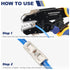 Haisstronica Non Insulated Butt Connectors Kit 220pcs Butt Connectors for Wiring Pure Copper AWG24-8 Wire Crimp Connector...