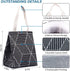 iknoe Insulated Lunch Bag for Women & Adults, 9L Foldable Wide-Open Cooler Bag with Pockets, Leakproof & Portable, for Picnic, Office, Beach, Blac...