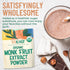 Organic Pure Monk Fruit Sweetener, No Erythritol 4oz, 100% Monk Fruit Extract Organic Powder for Keto and Paleo Diet, No Aftertaste, Zero Calories...