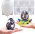 3D Dragon Egg Resin Molds Silicone, Dragon Silicone Mold Set for Epoxy Resin Casting, Ornament Keychain Cute Mold, DIY Resin Candle Concrete Cemen...