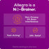 Allegra Adult 24HR Non-Drowsy Antihistamine, 30 Tablets, Fast-Acting Allergy Symptom Relief, 180 mg...
