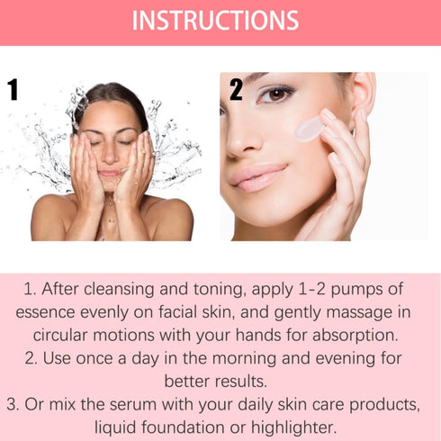 Watermelon Niacinamide Moisturize Serum for Face Skin Care, Moisturize and Lightweight Glow Facial Serum, Hydrating & Brighten with Hyaluronic Aci...