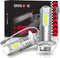 H3 LED Fog Light Bulbs 6000K Xenon White, Extremely Bright 3030 Chips H3 LED Bulbs with Projector for Car Fog Lights, Daytime Running Lights DRL(P...