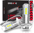 H3 LED Fog Light Bulbs 6000K Xenon White, Extremely Bright 3030 Chips H3 LED Bulbs with Projector for Car Fog Lights, Daytime Running Lights DRL(P...