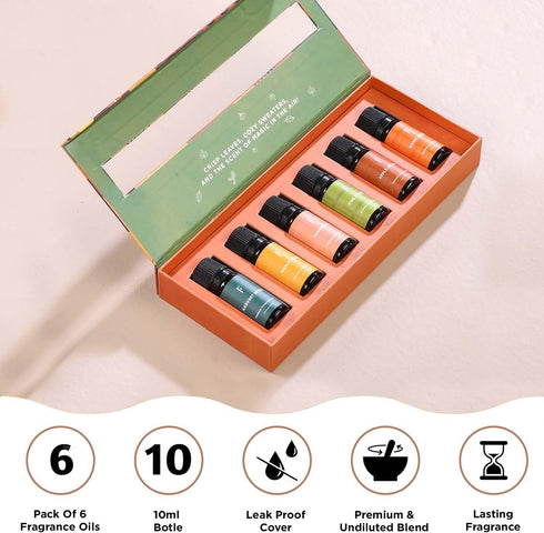 Folkulture Fall Essential Oils for Diffuser Oil, Essential Oils Set of 6 Fragrance Oil, Diffuser Oils Scents for Home, Oil Diffuser Essential Oils...